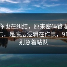 如果你也在纠结，原来密码管理不是看运气，是底层逻辑在作祟，91网 先别急着站队