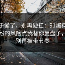 我终于懂了，别再硬扛：91爆料网邻里纠纷的风险点我替你复盘了，真的别再被带节奏