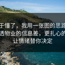 我终于懂了，我用一张图的思路把流程讲透物业的信息差，更扎心的是别让情绪替你决定