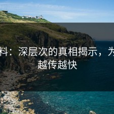 51爆料：深层次的真相揭示，为什么越传越快